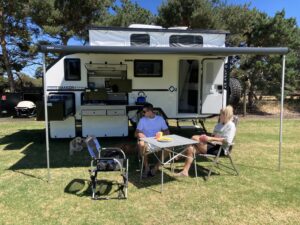 caravaning with the family